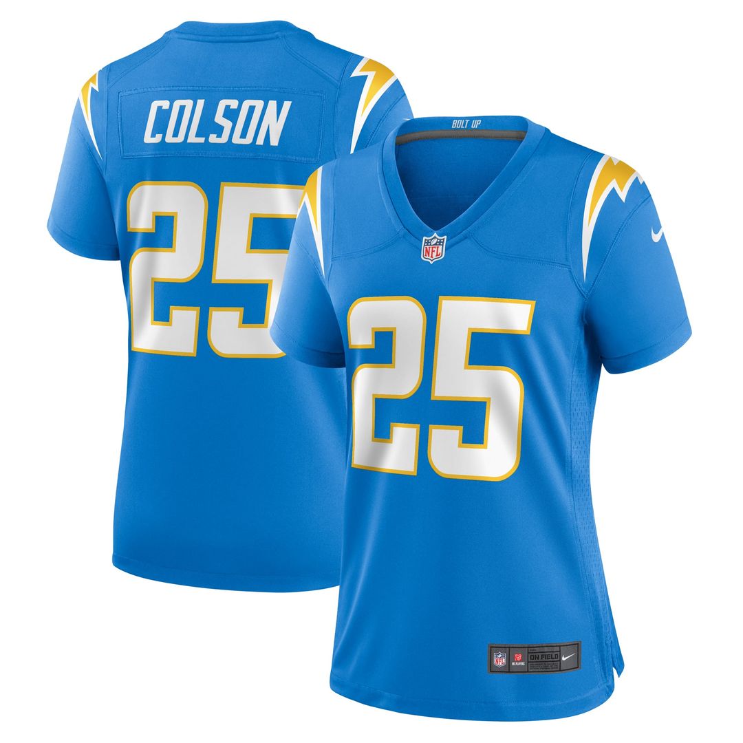 Women's Nike Los Angeles Chargers Junior Colson Powder Blue Game NFL Jersey