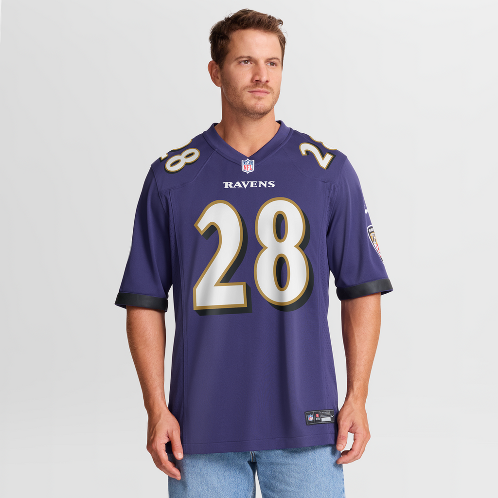 Men's Nike Baltimore Ravens Taven Bryan Purple Team Game NFL Jersey