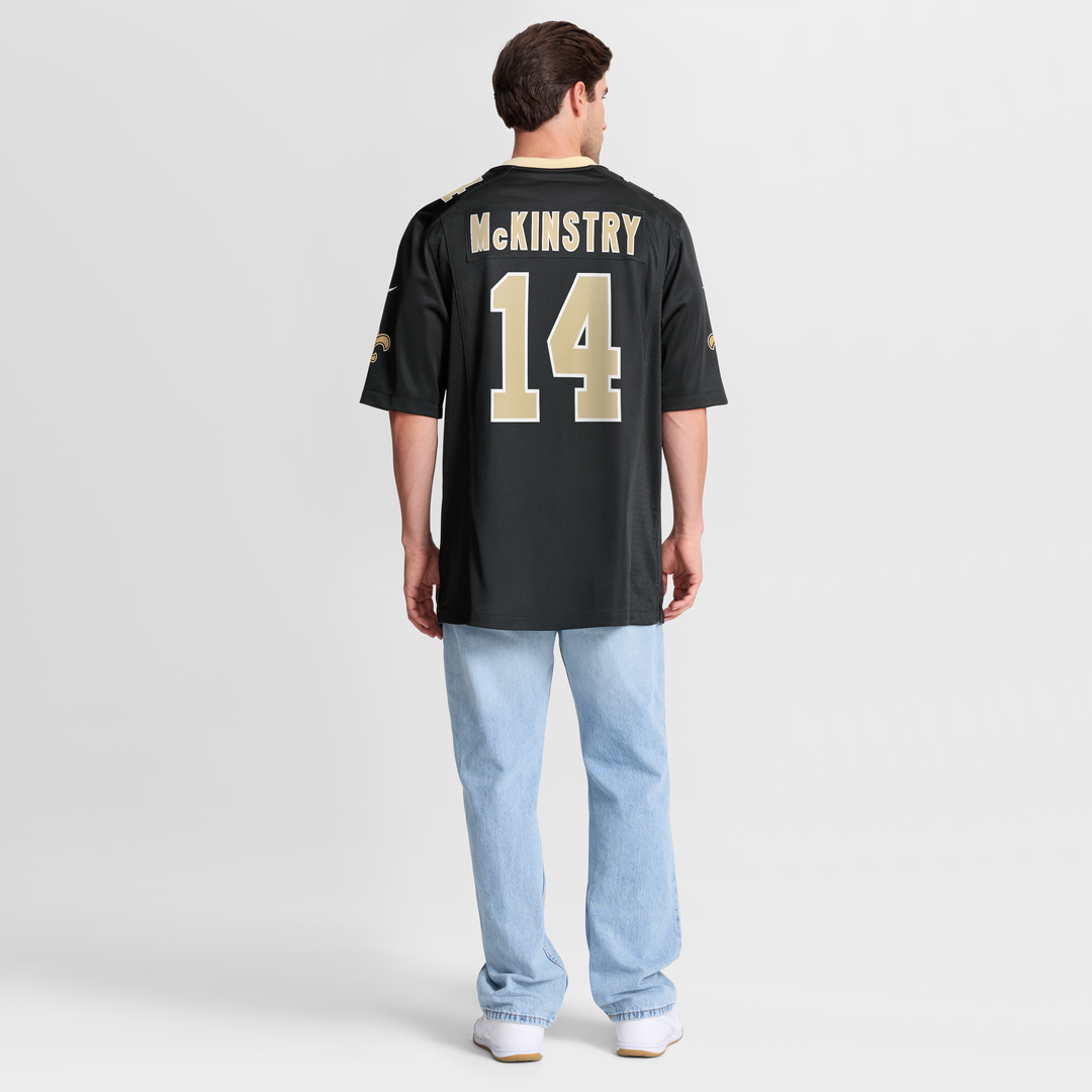 Men's Nike New Orleans Saints Ga'Quincy McKinstry Black Player Game NFL Jersey