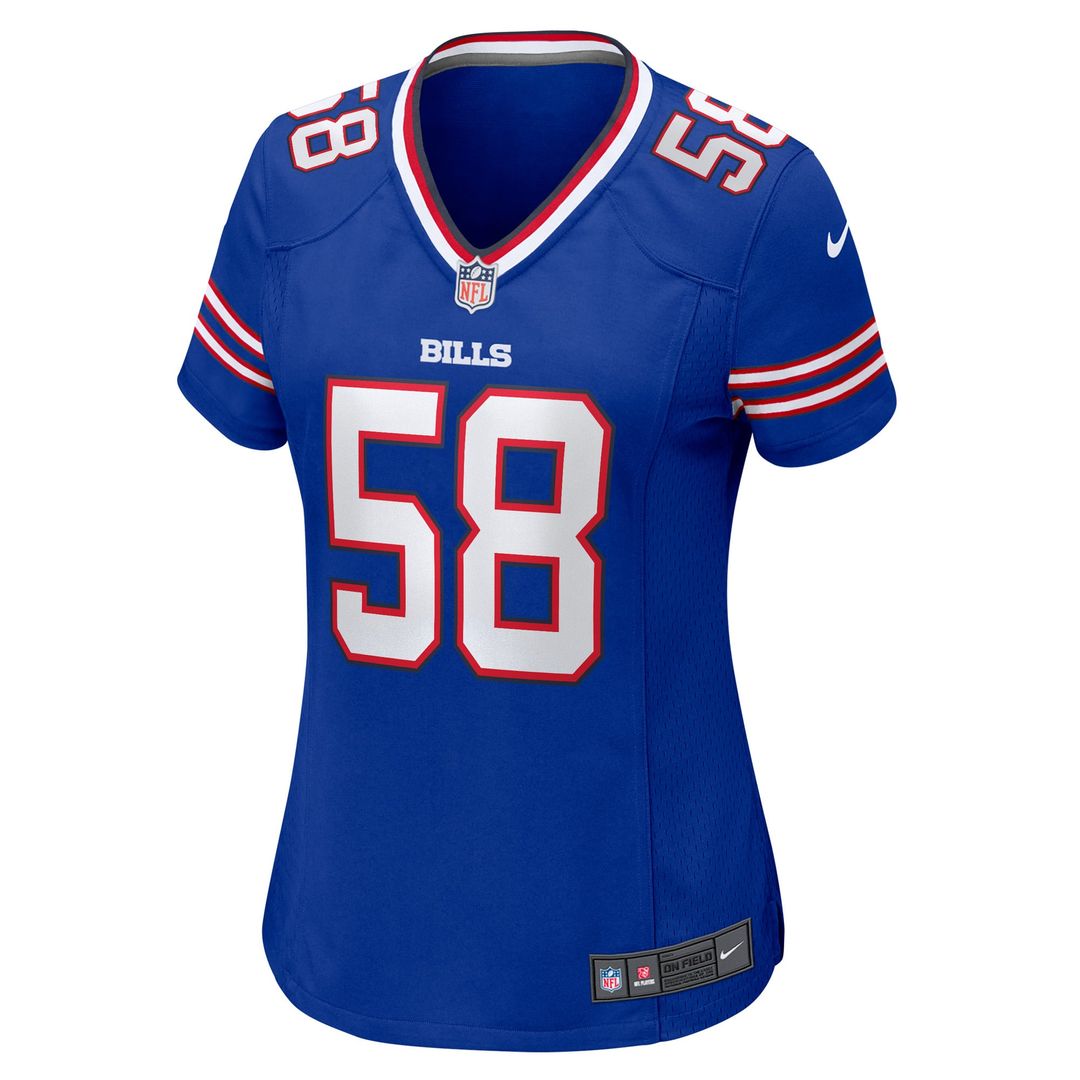 Women's Nike Buffalo Bills Matt Milano Royal Game NFL Jersey