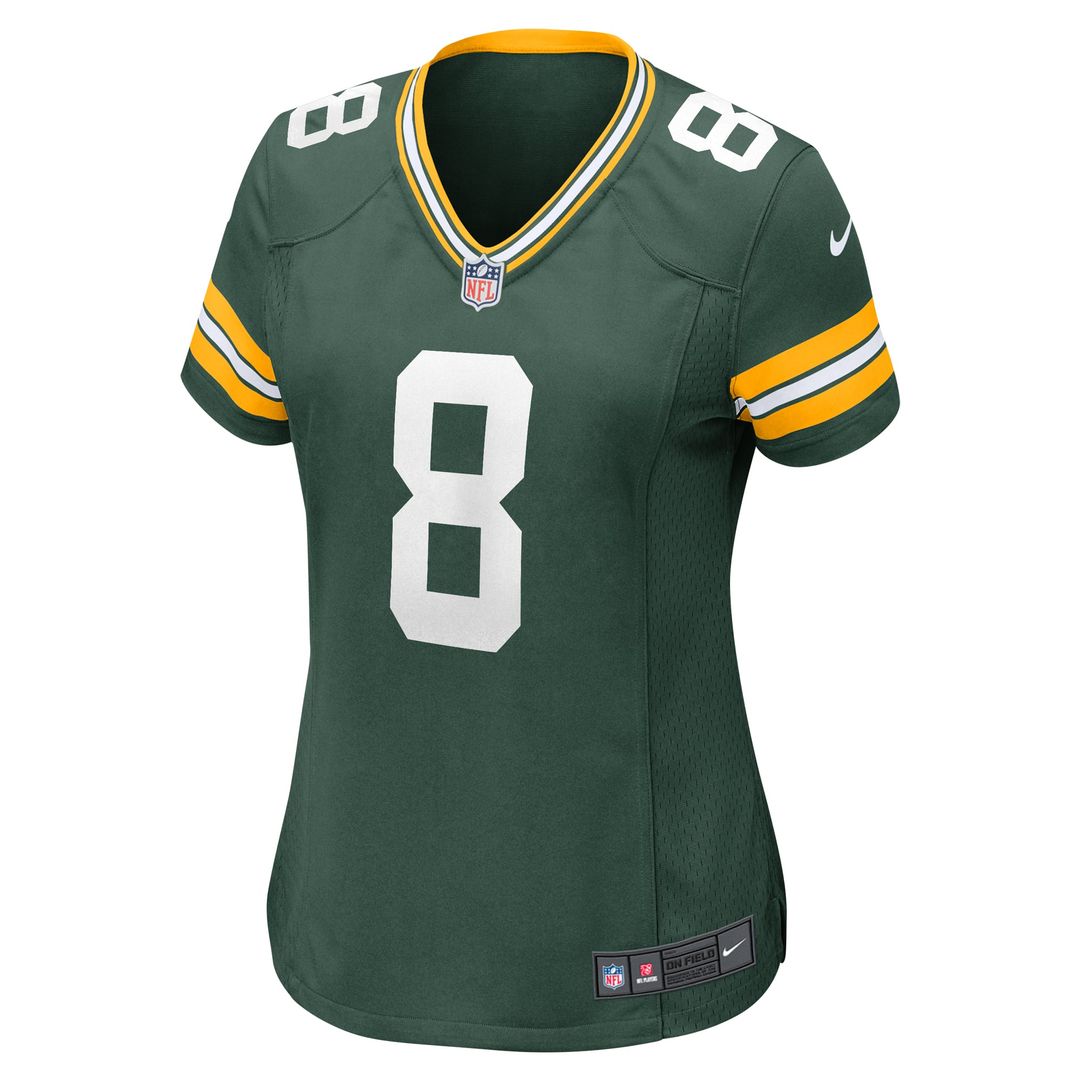 Women's Nike Green Bay Packers Josh Jacobs Green Team Game NFL Jersey