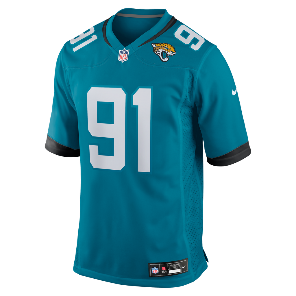 Men's Nike Jacksonville Jaguars Arik Armstead Teal Team Game NFL Jersey