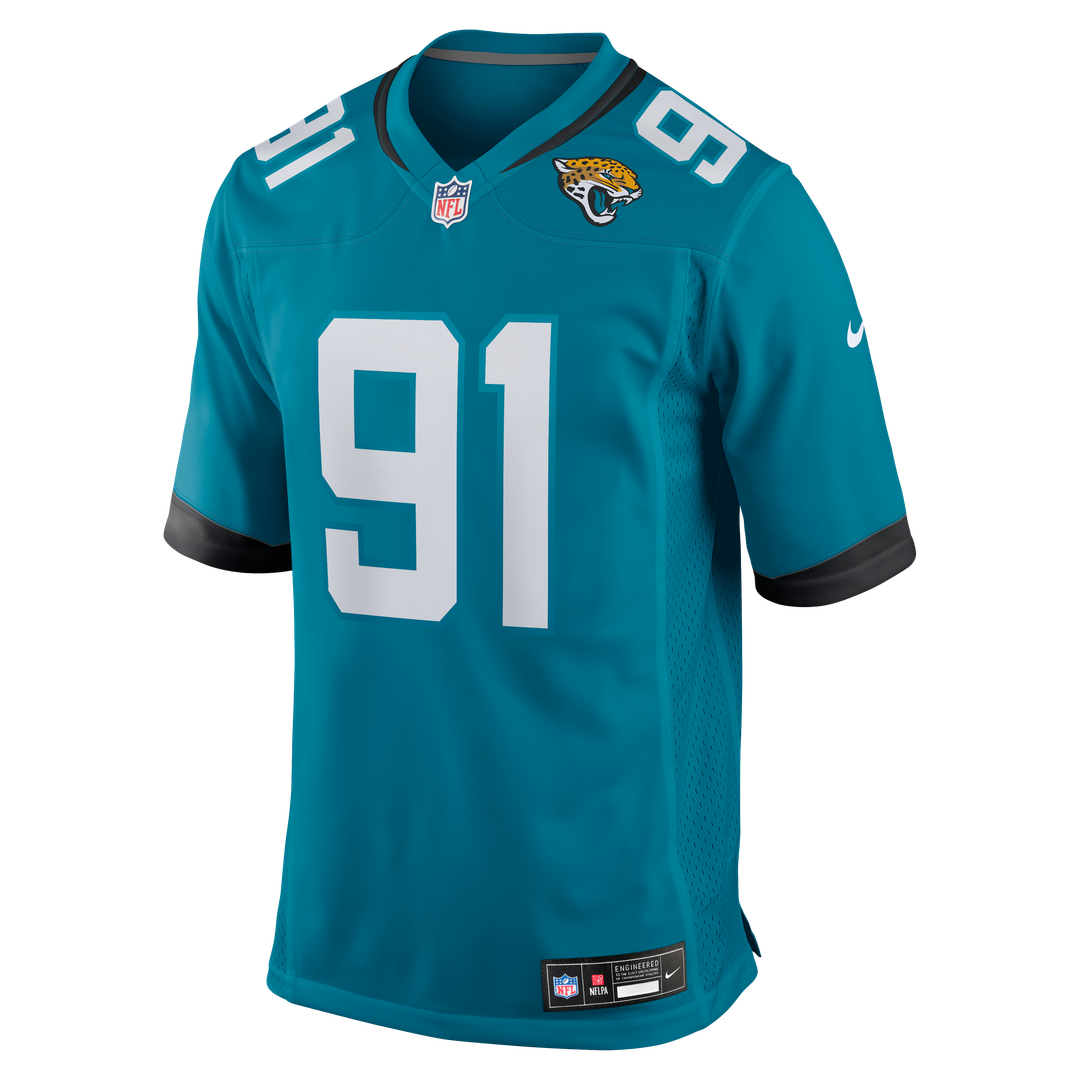 Men's Nike Jacksonville Jaguars Arik Armstead Teal Team Game NFL Jersey