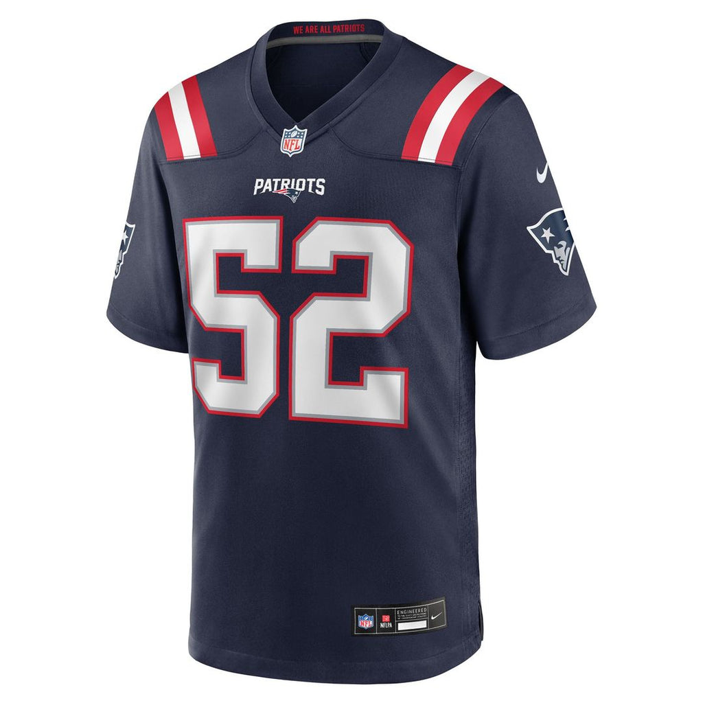 Men's Nike New England Patriots Marcus Bryant Navy Team Game NFL Jersey