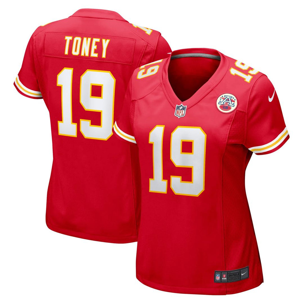 Women's Nike Kansas City Chiefs Kadarius Toney Red Game Player NFL Jersey