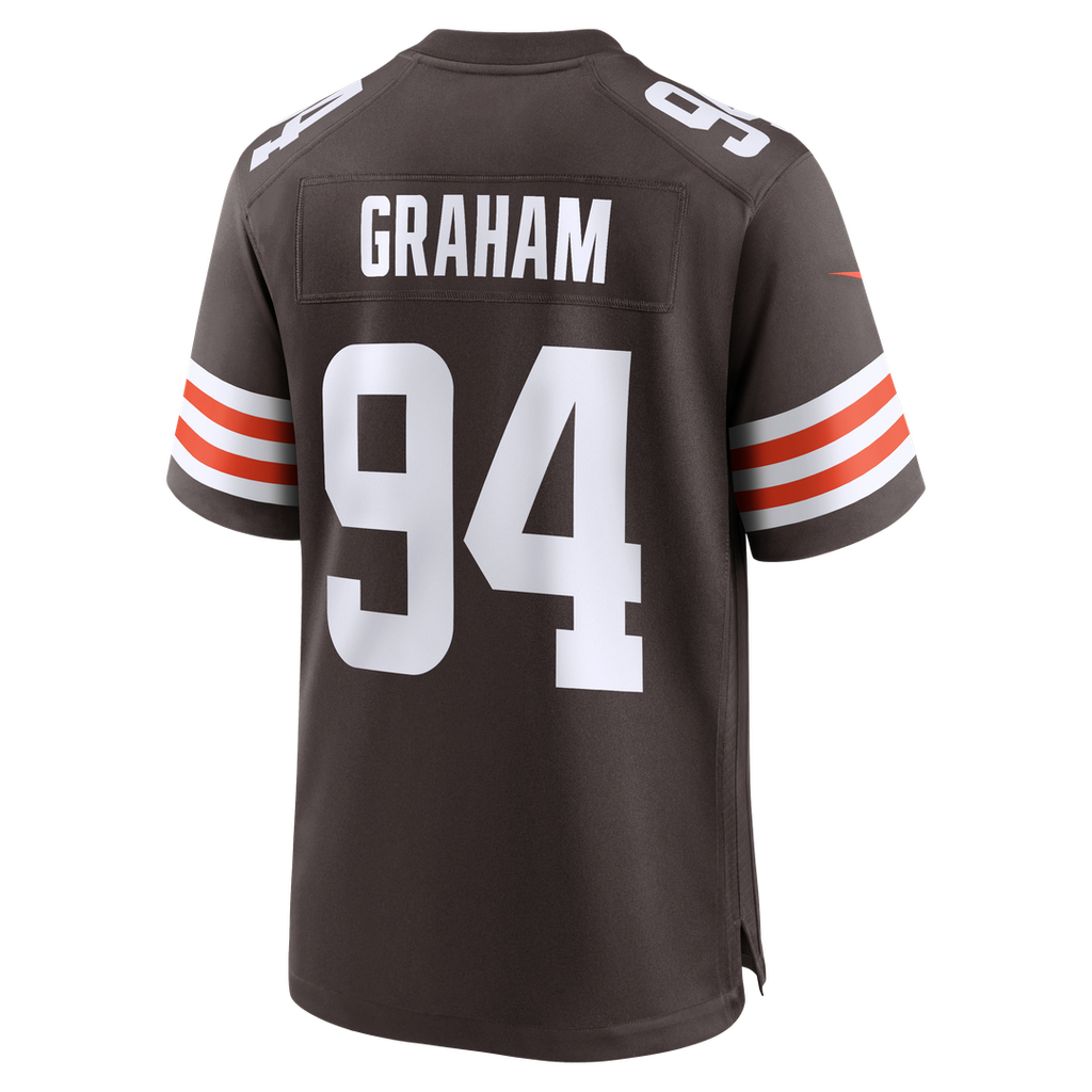 Men's Nike Cleveland Browns Mason Graham Brown Game NFL Jersey