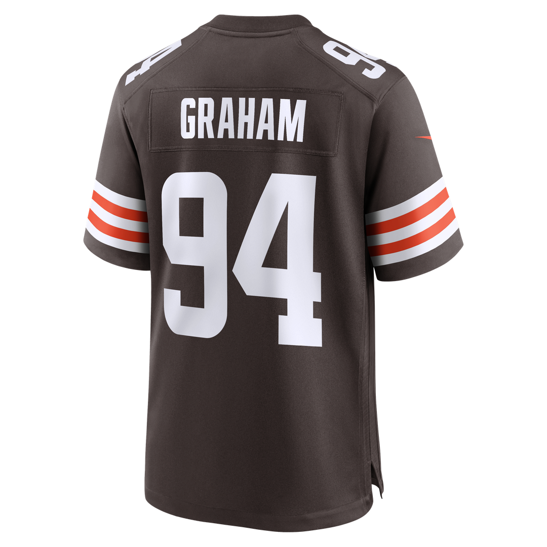 Men's Nike Cleveland Browns Mason Graham Brown Game NFL Jersey