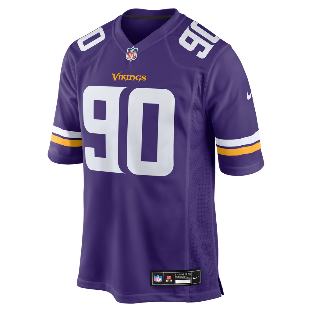 Men's Nike Minnesota Vikings Tyrion Ingram-Dawkins Purple Team Game NFL Jersey