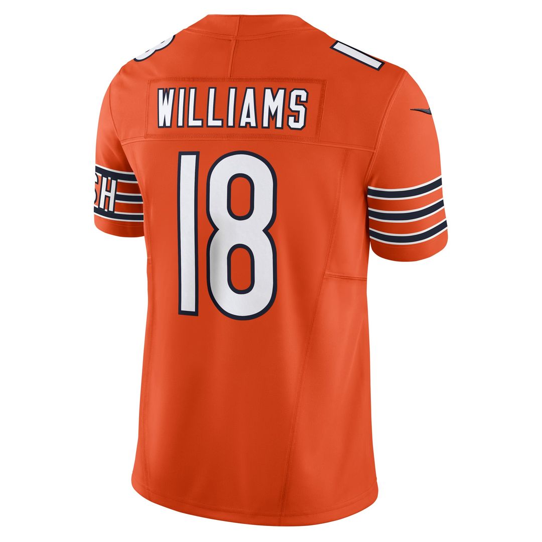 Men's Nike Chicago Bears Caleb Williams Navy Vapor F.U.S.E. Limited NFL Jersey