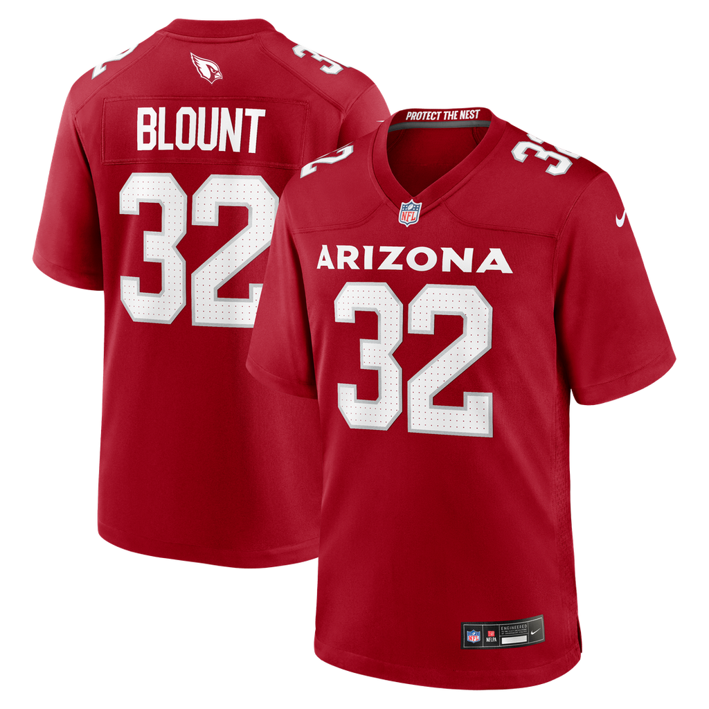 Men's Nike Arizona Cardinals Joey Blount Cardinal Game NFL Jersey