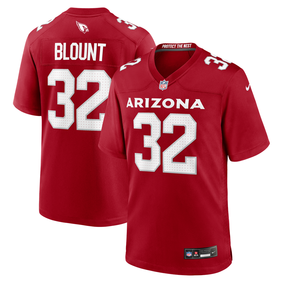 Men's Nike Arizona Cardinals Joey Blount Cardinal Game NFL Jersey