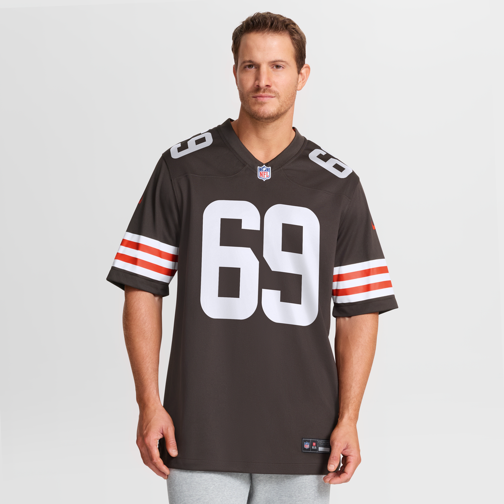 Men's Nike Cleveland Browns Tyre Phillips Brown Team Game NFL Jersey