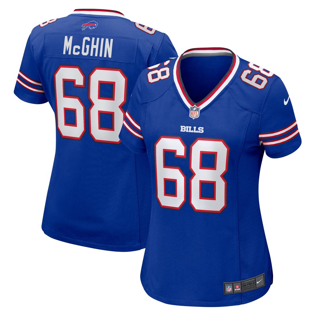 Women's Nike Buffalo Bills Garrett McGhin Royal Team Game NFL Jersey