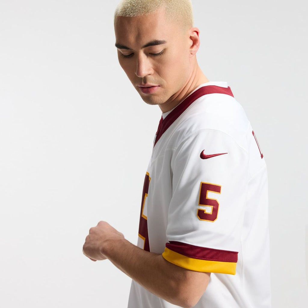 Men's Nike Washington Commanders Jayden Daniels Burgundy Vapor F.U.S.E. Stitched Limited NFL Jersey