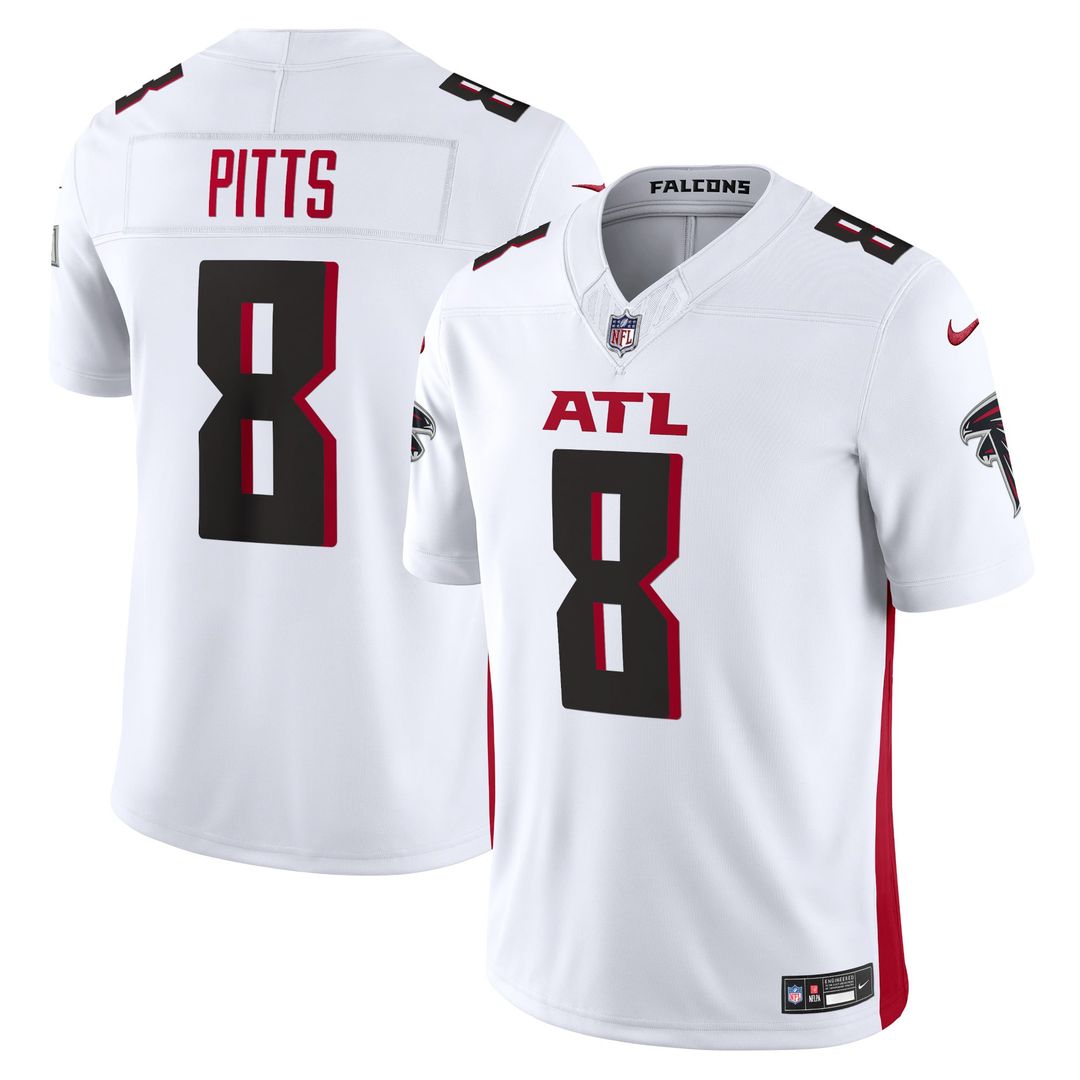 Men's Nike Atlanta Falcons Kyle Pitts Red Vapor F.U.S.E. Limited NFL Jersey