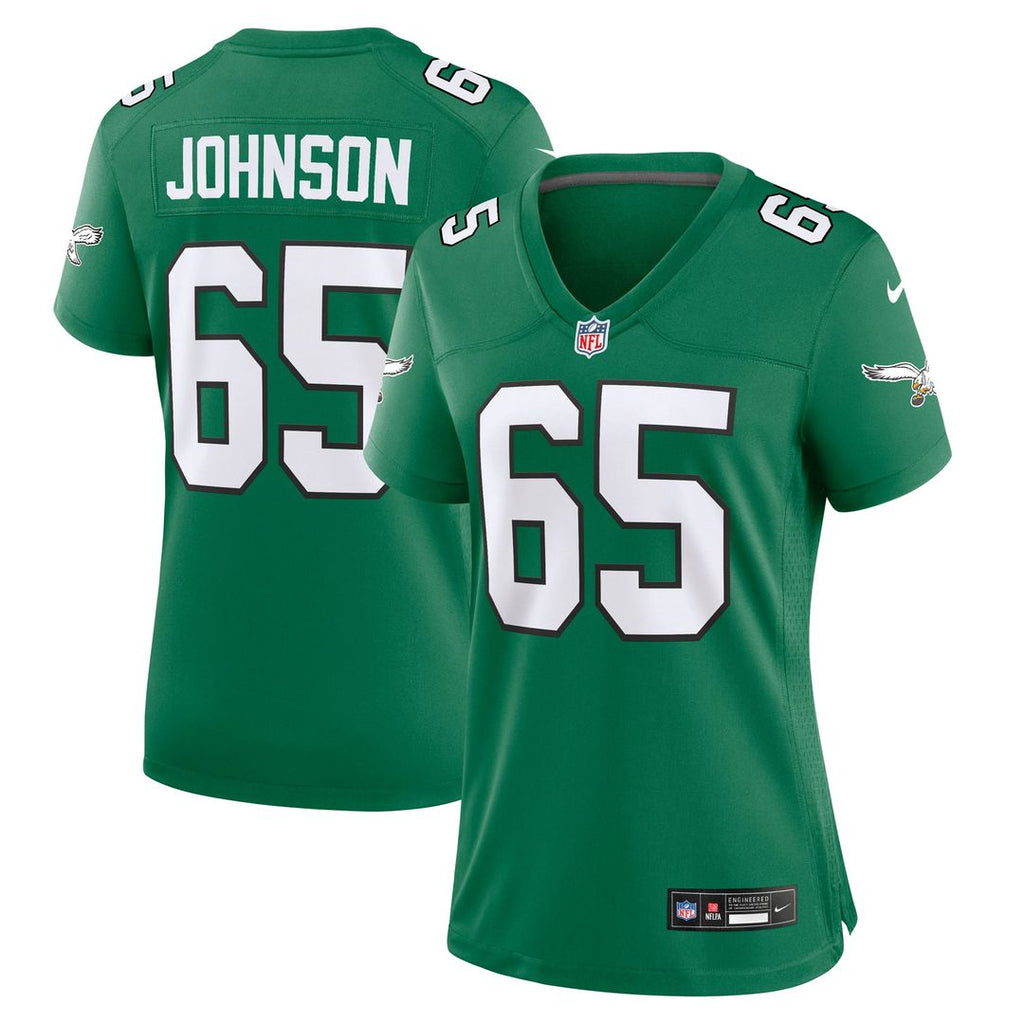 Women's Nike Philadelphia Eagles Lane Johnson Kelly Green Alternate Game NFL Jersey