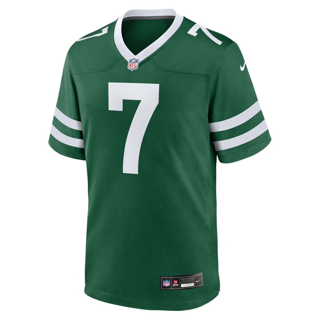 Men's Nike New York Jets Geno Smith Legacy Green Game NFL Jersey