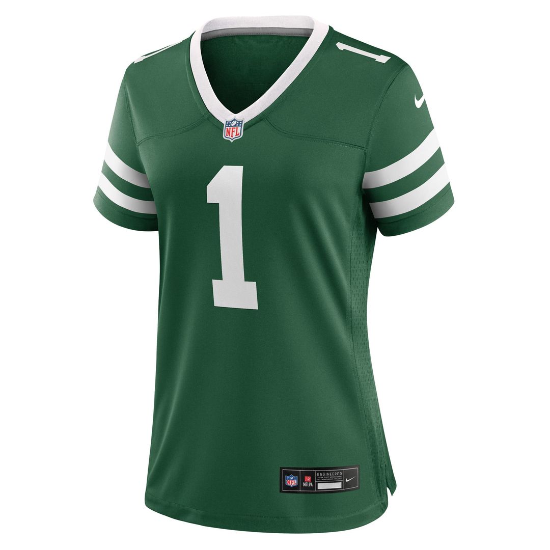 Women's Nike New York Jets Number 1 Bride Legacy Green Game NFL Jersey