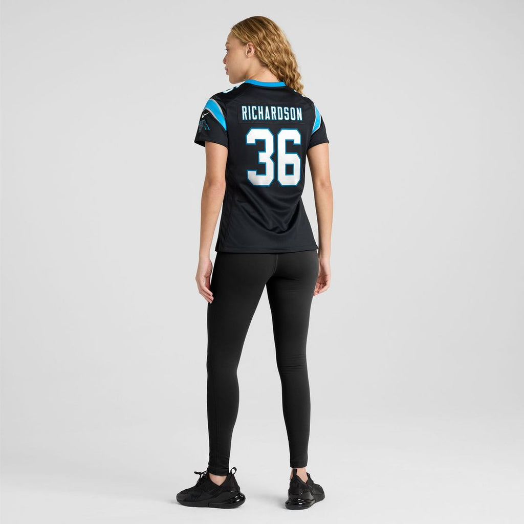 Women's Nike Carolina Panthers Demani Richardson Black Team Game NFL Jersey