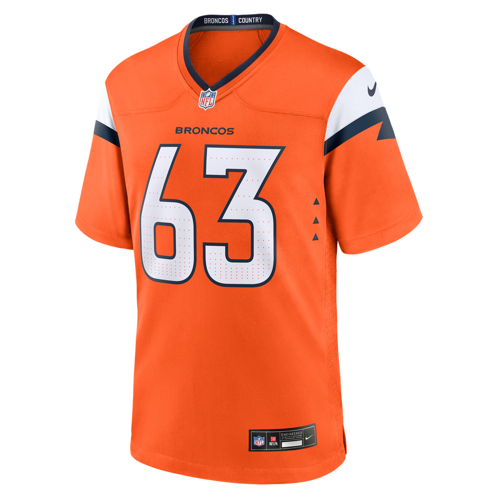 Men's Nike Denver Broncos Alex Palczewski Orange Team Game NFL Jersey
