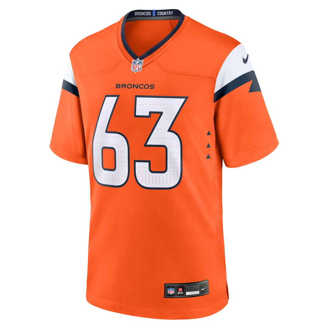 Men's Nike Denver Broncos Alex Palczewski Orange Team Game NFL Jersey