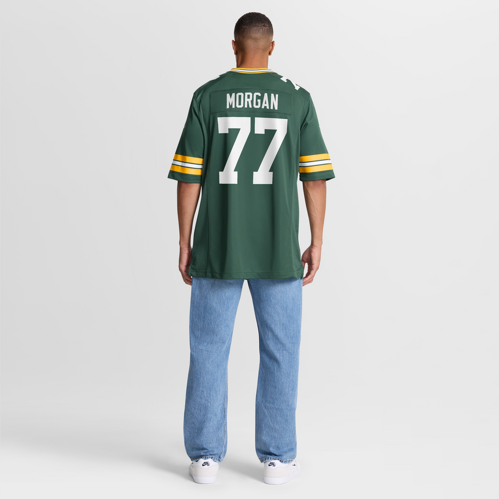 Men's Nike Green Bay Packers Jordan Morgan Green Player Game NFL Jersey