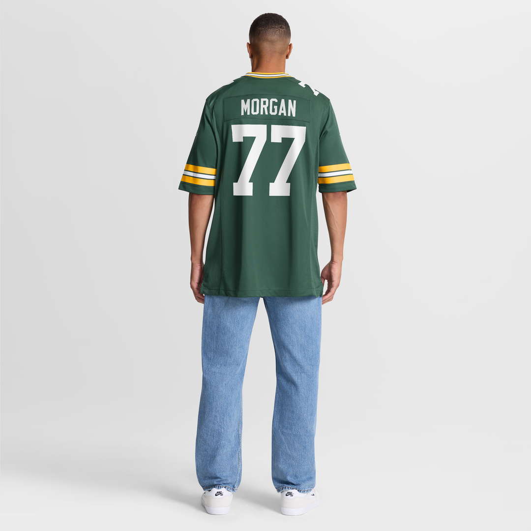 Men's Nike Green Bay Packers Jordan Morgan Green Player Game NFL Jersey