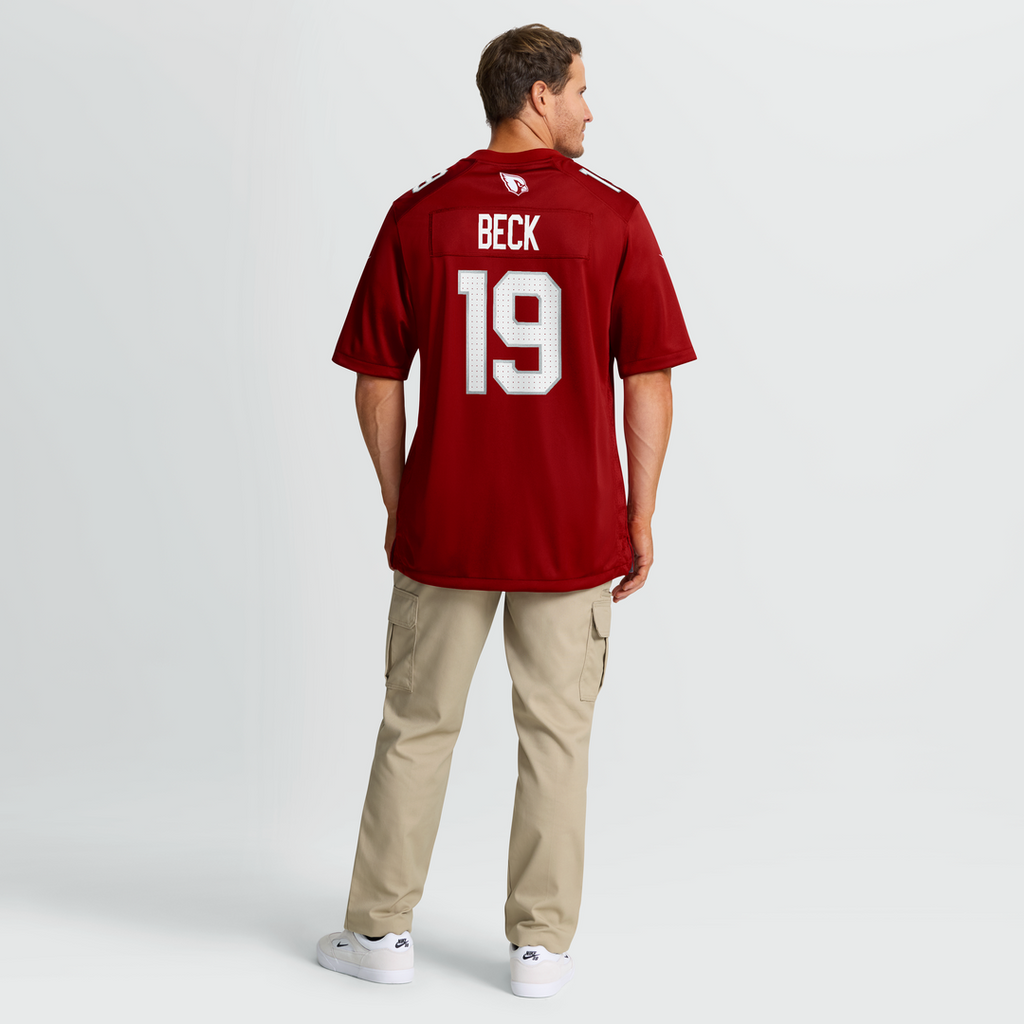 Men's Nike Arizona Cardinals Carson Beck Cardinal Game NFL Jersey