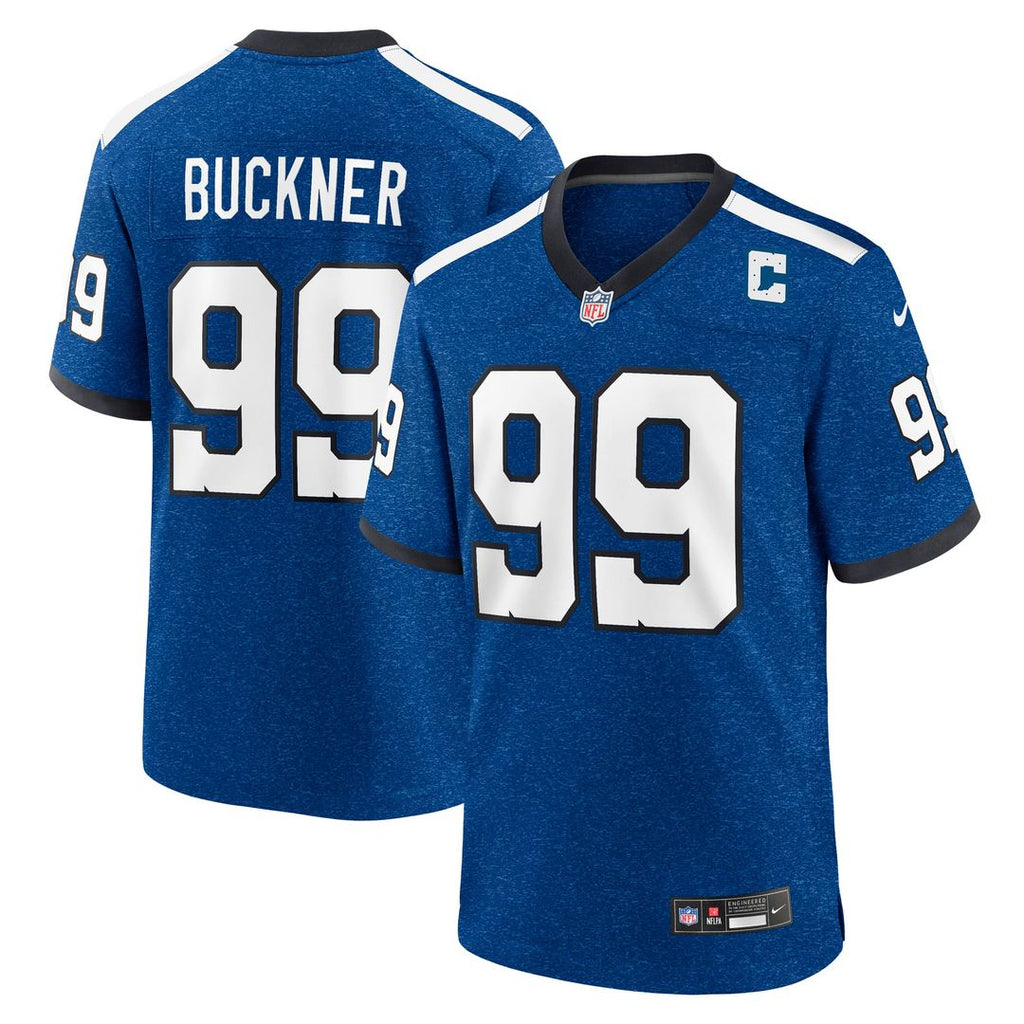 Men's Nike Indianapolis Colts DeForest Buckner Blue Alternate Game NFL Jersey