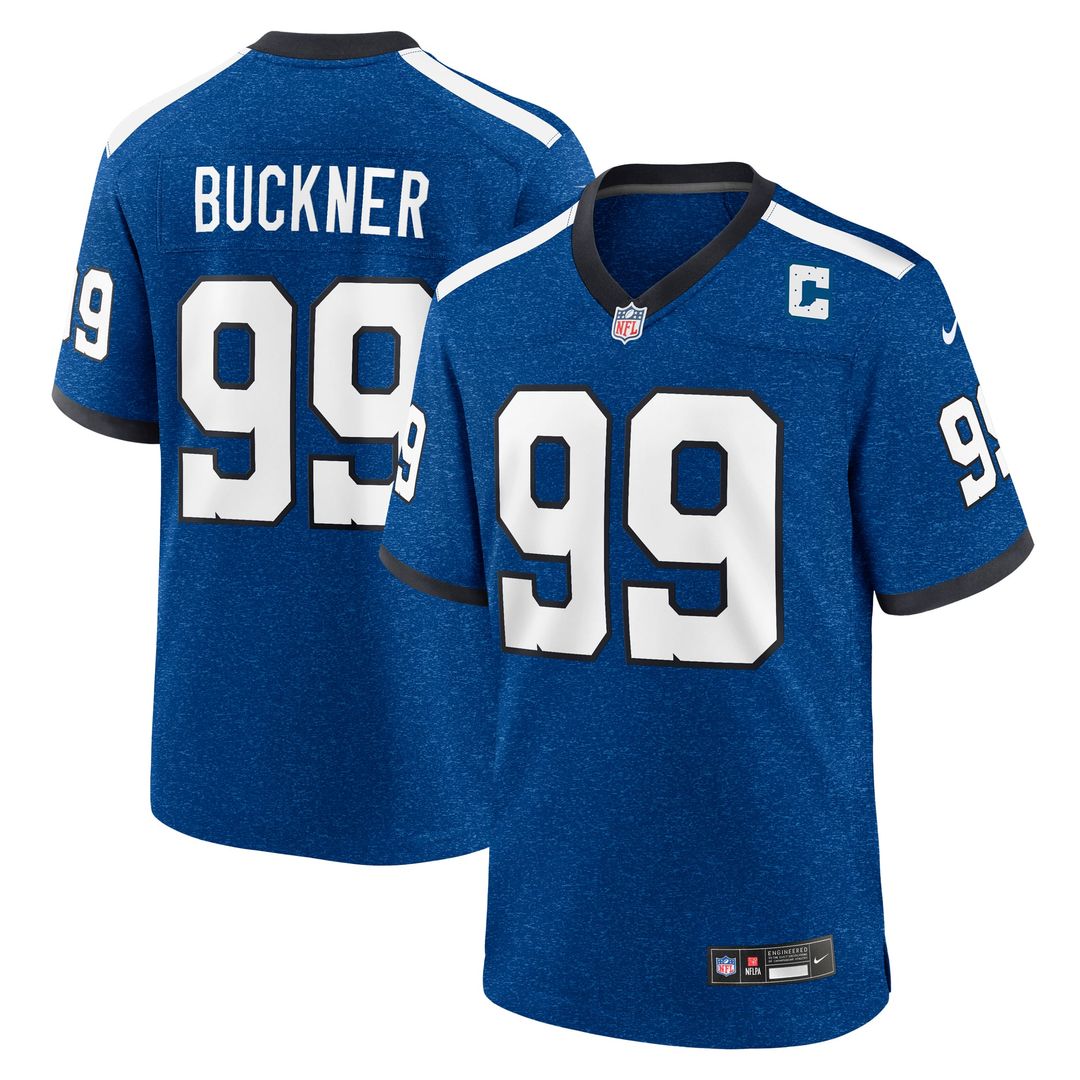 Men's Nike Indianapolis Colts DeForest Buckner Blue Alternate Game NFL Jersey