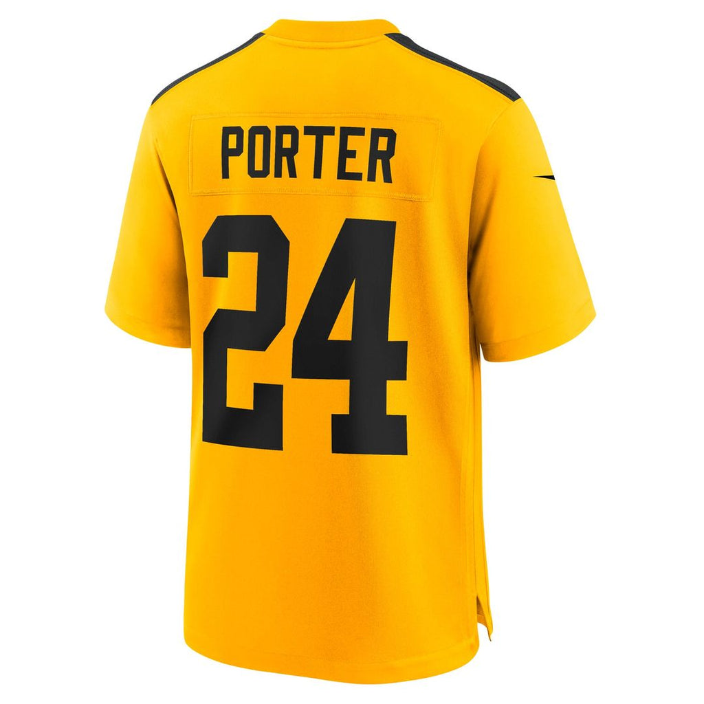 Men's Nike Pittsburgh Steelers Joey Porter Jr. Black Game NFL Jersey