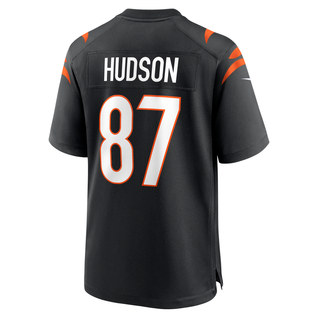 Men's Nike Cincinnati Bengals Tanner Hudson Black Home Game Player NFL Jersey