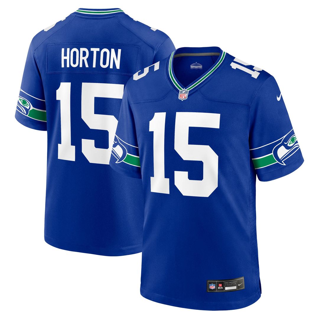 Men's Nike Seattle Seahawks Tory Horton Royal Alternate Game NFL Jersey