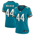 Women's Nike Jacksonville Jaguars Travon Walker Teal Prowler Throwback Game NFL Jersey