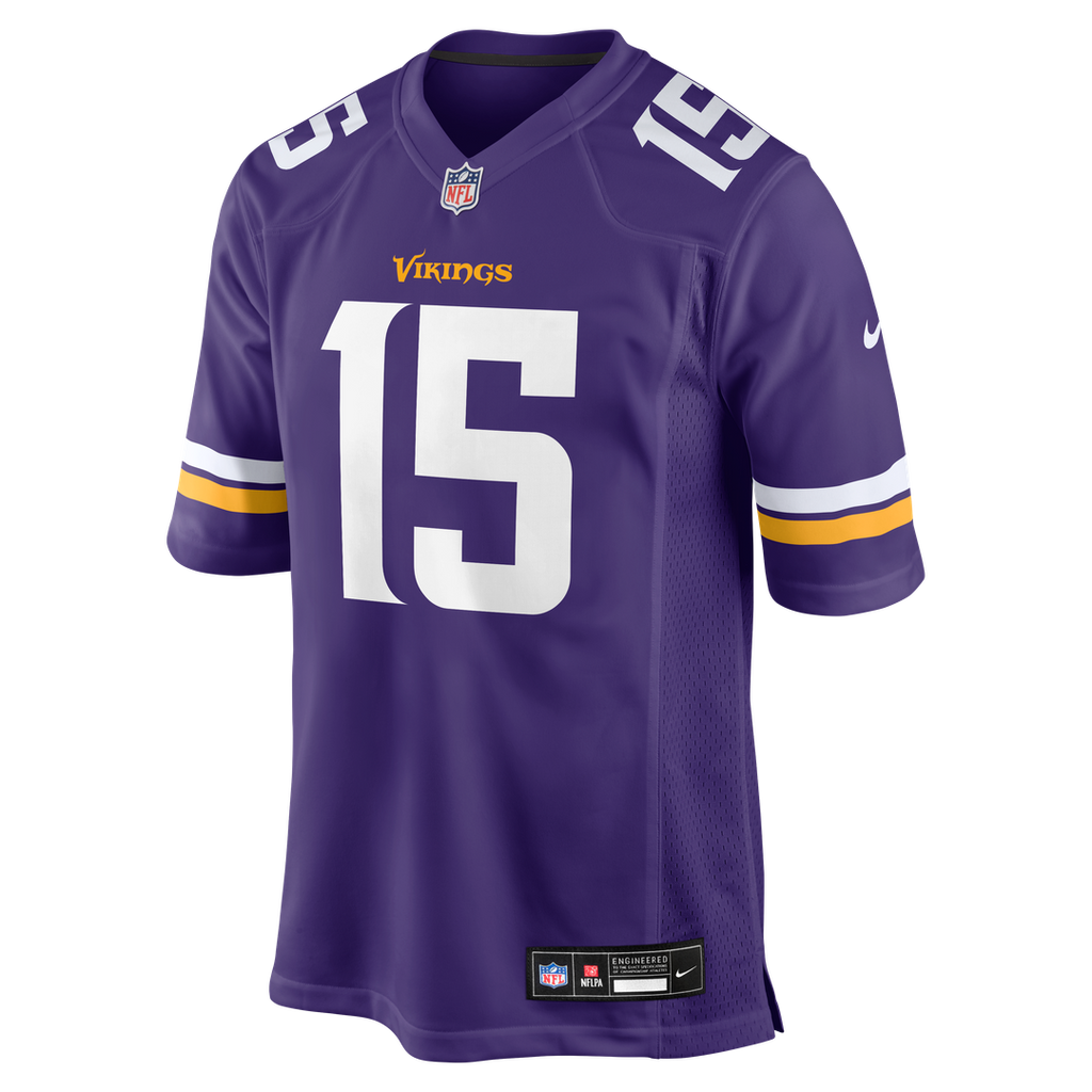 Men's Nike Minnesota Vikings Dallas Turner Purple Player Game NFL Jersey