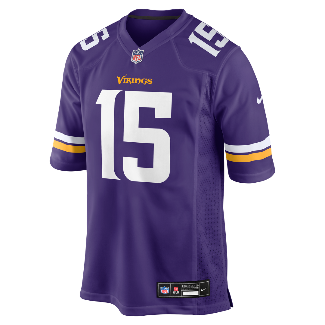 Men's Nike Minnesota Vikings Dallas Turner Purple Player Game NFL Jersey