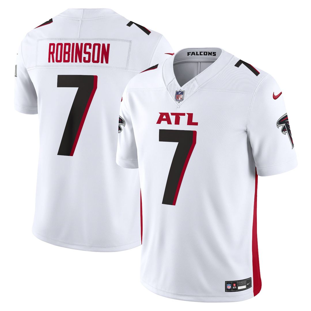 Men's Nike Atlanta Falcons Bijan Robinson White Vapor F.U.S.E. Limited NFL Jersey