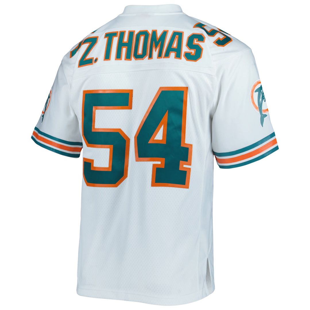 Men's Mitchell & Ness Miami Dolphins Zach Thomas Orange Legacy Replica NFL Jersey