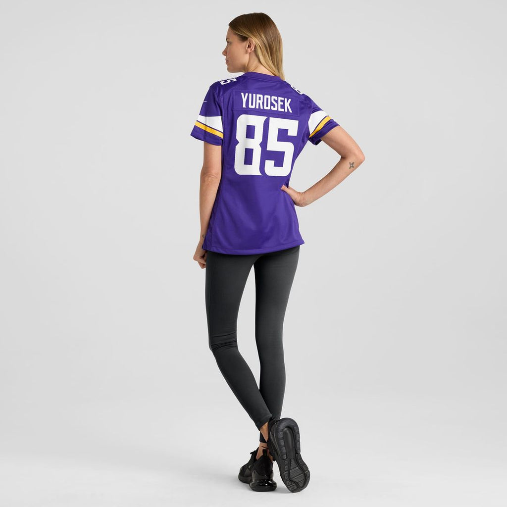 Women's Nike Minnesota Vikings Ben Yurosek Purple Team Game NFL Jersey