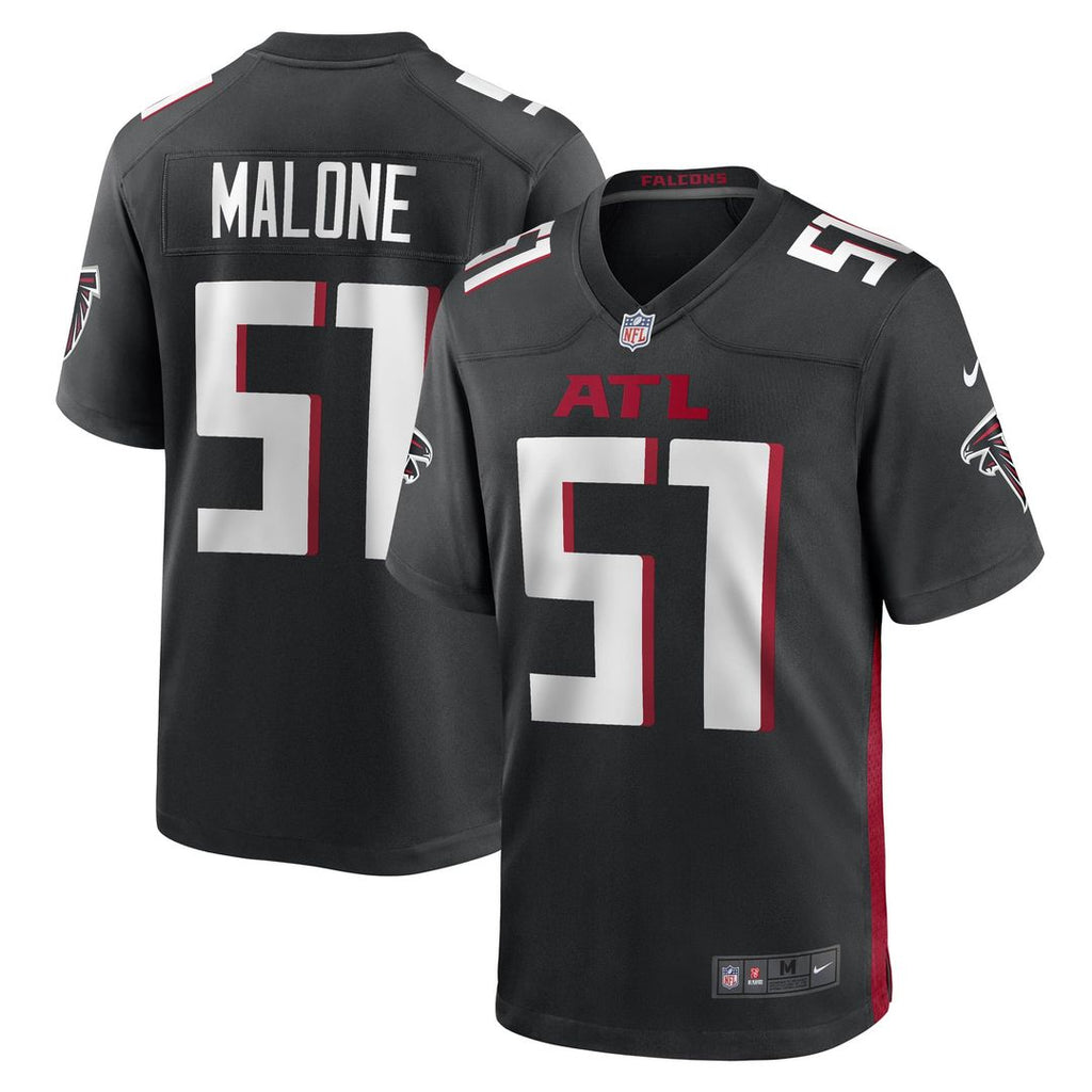 Men's Nike Atlanta Falcons DeAngelo Malone Black Game Player NFL Jersey