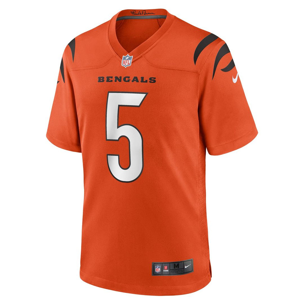Men's Nike Cincinnati Bengals Tee Higgins Black Game Player NFL Jersey