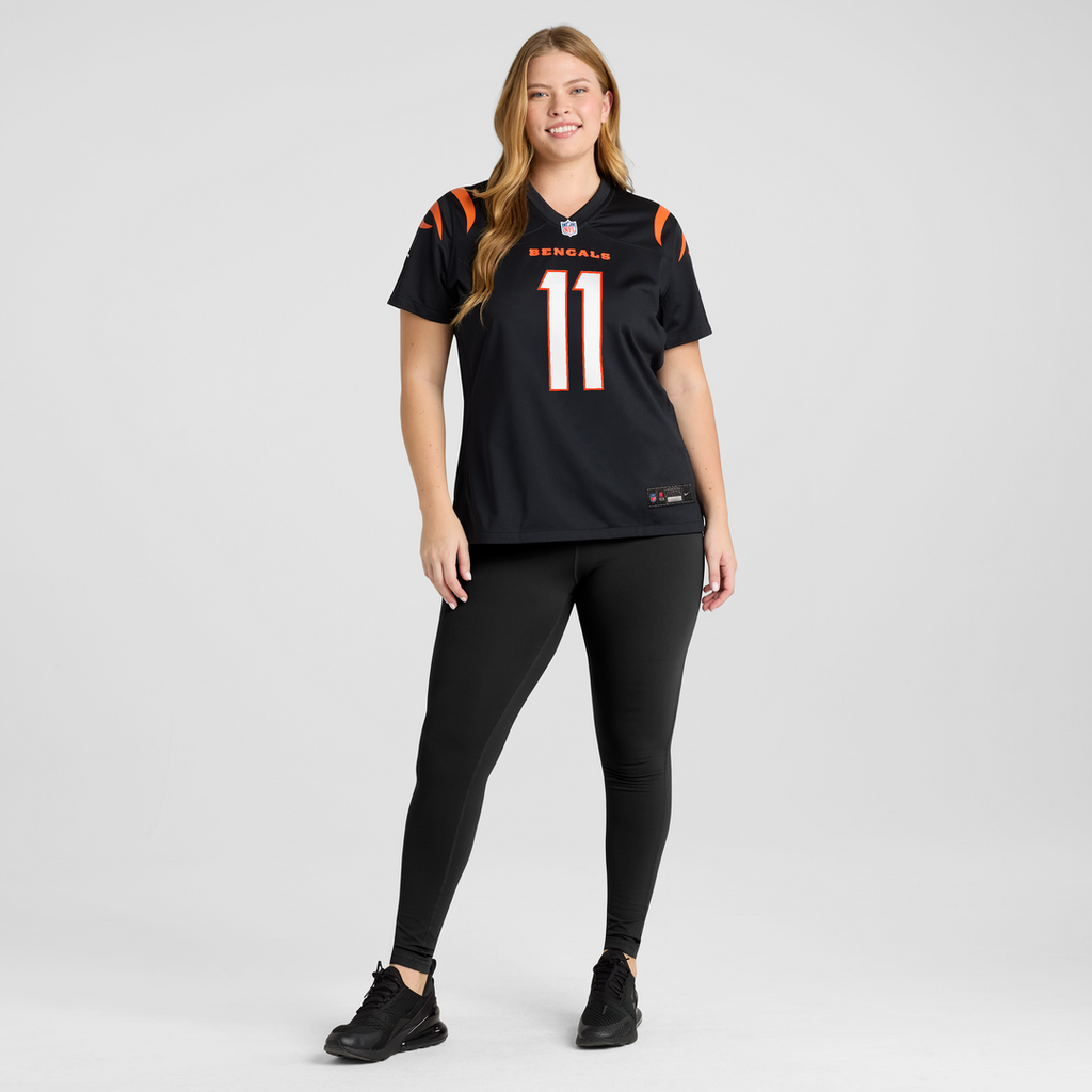 Women's Nike Cincinnati Bengals Josh Johnson Black Team Game NFL Jersey