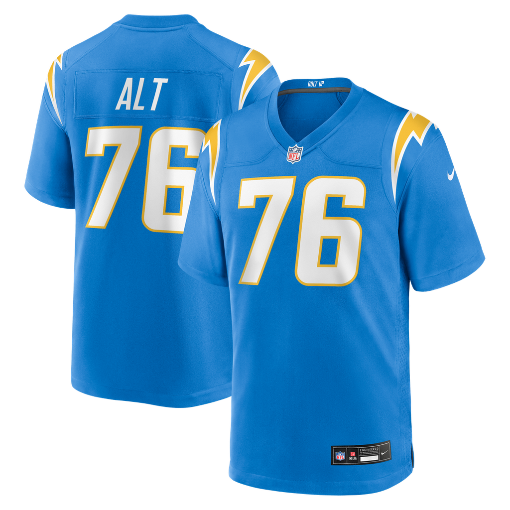 Men's Nike Los Angeles Chargers Joe Alt Powder Blue Player Game NFL Jersey