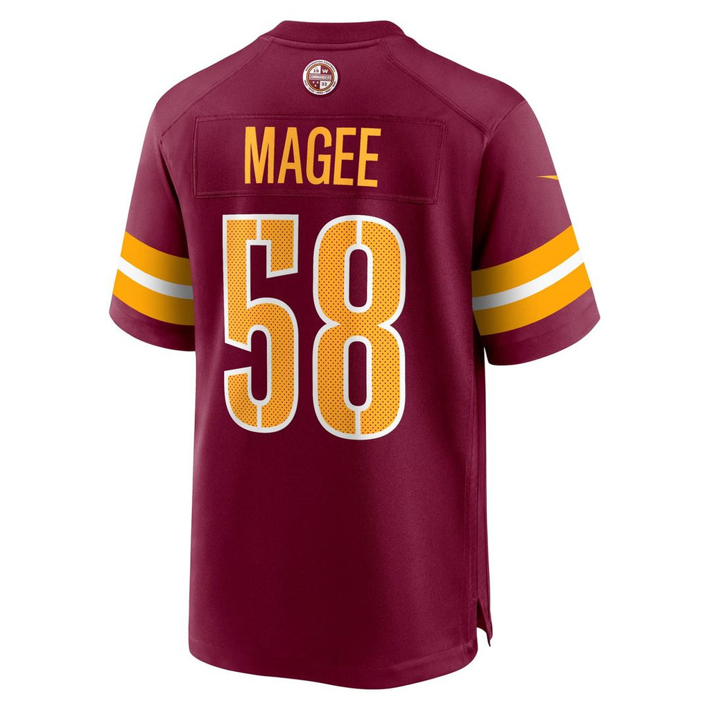 Men's Nike Washington Commanders Jordan Magee Burgundy Game NFL Jersey