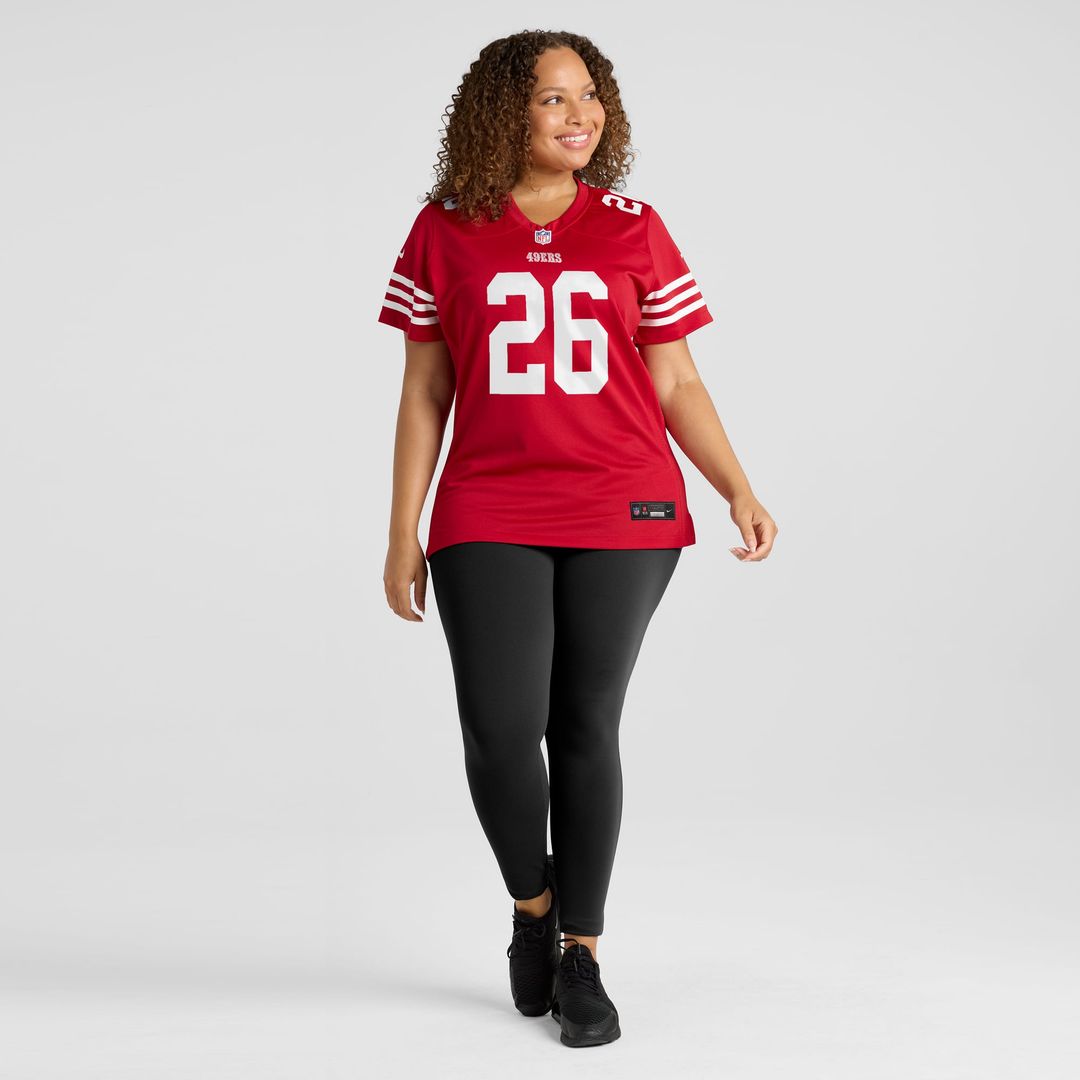 Women's Nike San Francisco 49ers Chase Lucas Scarlet Team Game NFL Jersey