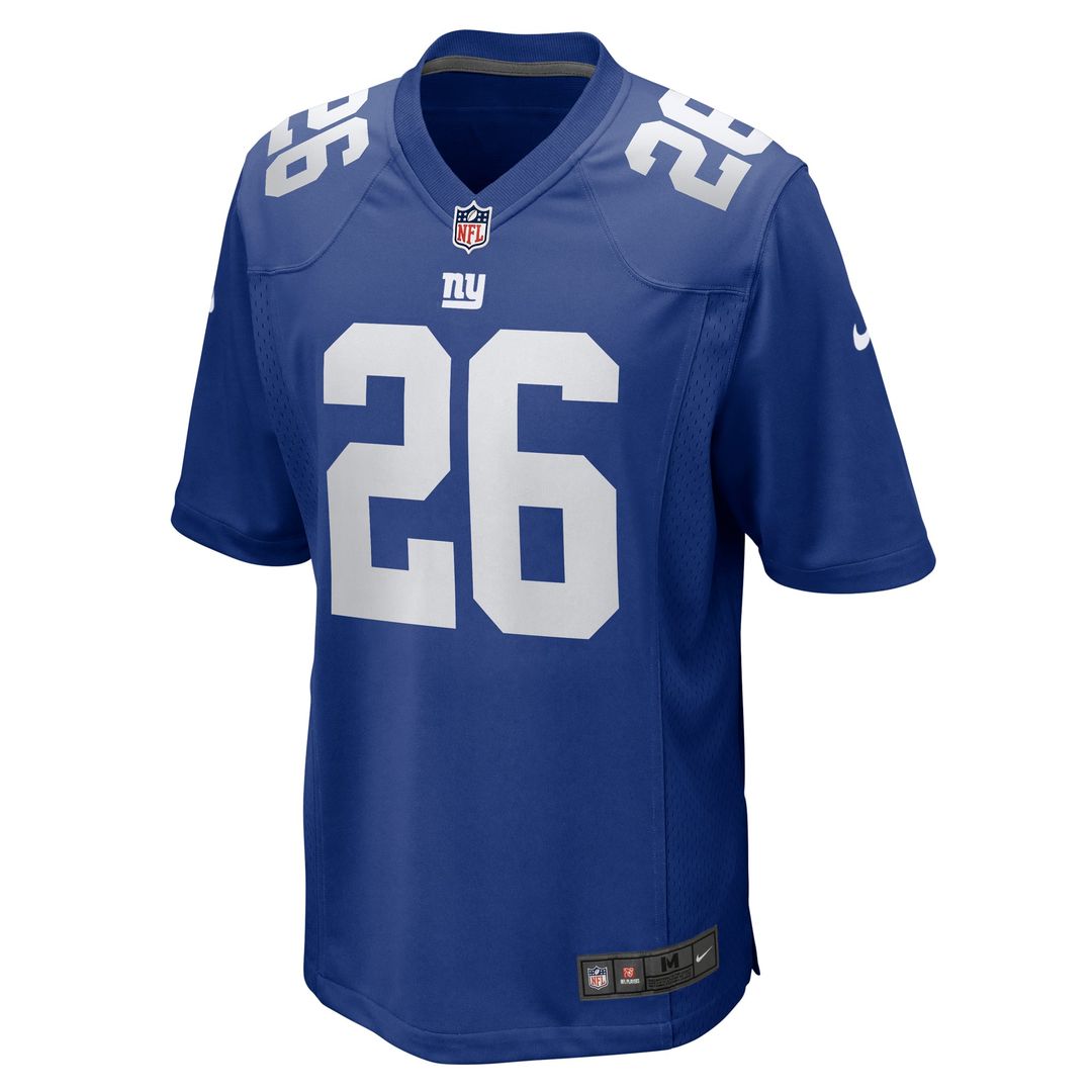 Men's Nike New York Giants Devin Singletary Royal Team Game NFL Jersey