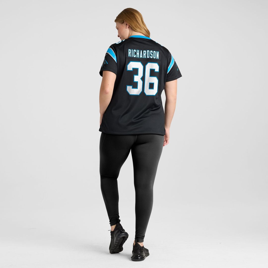 Women's Nike Carolina Panthers Demani Richardson Black Team Game NFL Jersey
