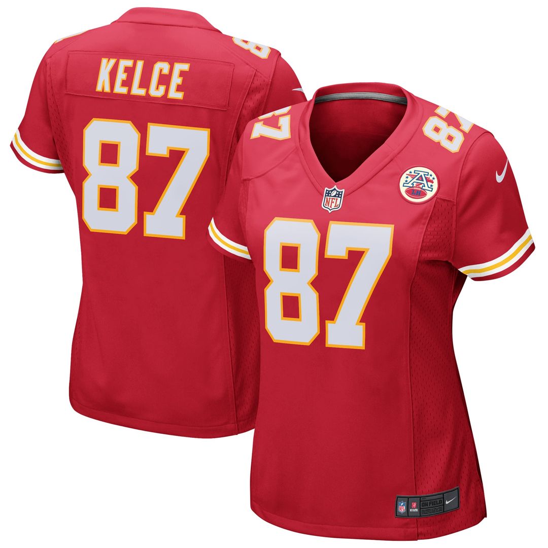 Women's Nike Kansas City Chiefs Travis Kelce Red Game NFL Jersey