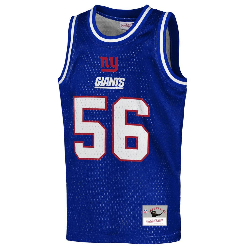Youth Mitchell & Ness New York Giants Lawrence Taylor Royal Retired Player NFL Basketball Fashion NFL Jersey