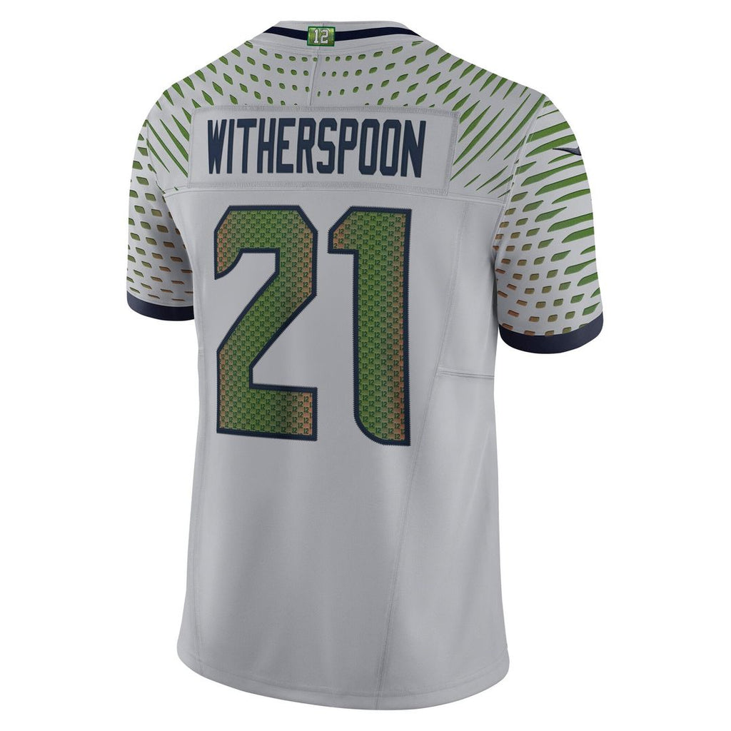 Men's Nike Seattle Seahawks Devon Witherspoon Wolf Gray 2025 Rivalries Collection Stitched Limited NFL Jersey